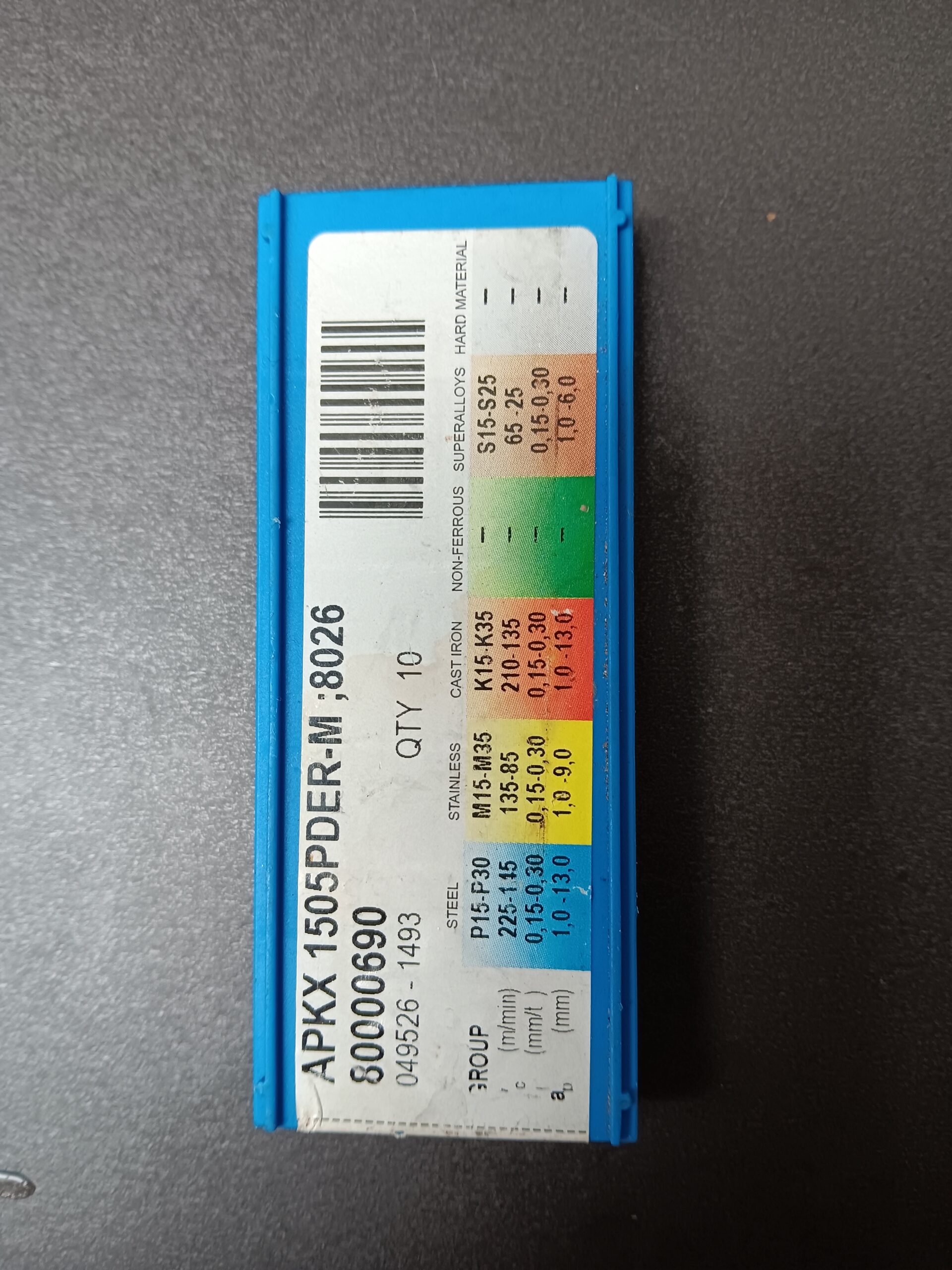 Frézovací destičky Pramet APKX 1505PDER-M 8026 (4 ks) - Obrázek 2